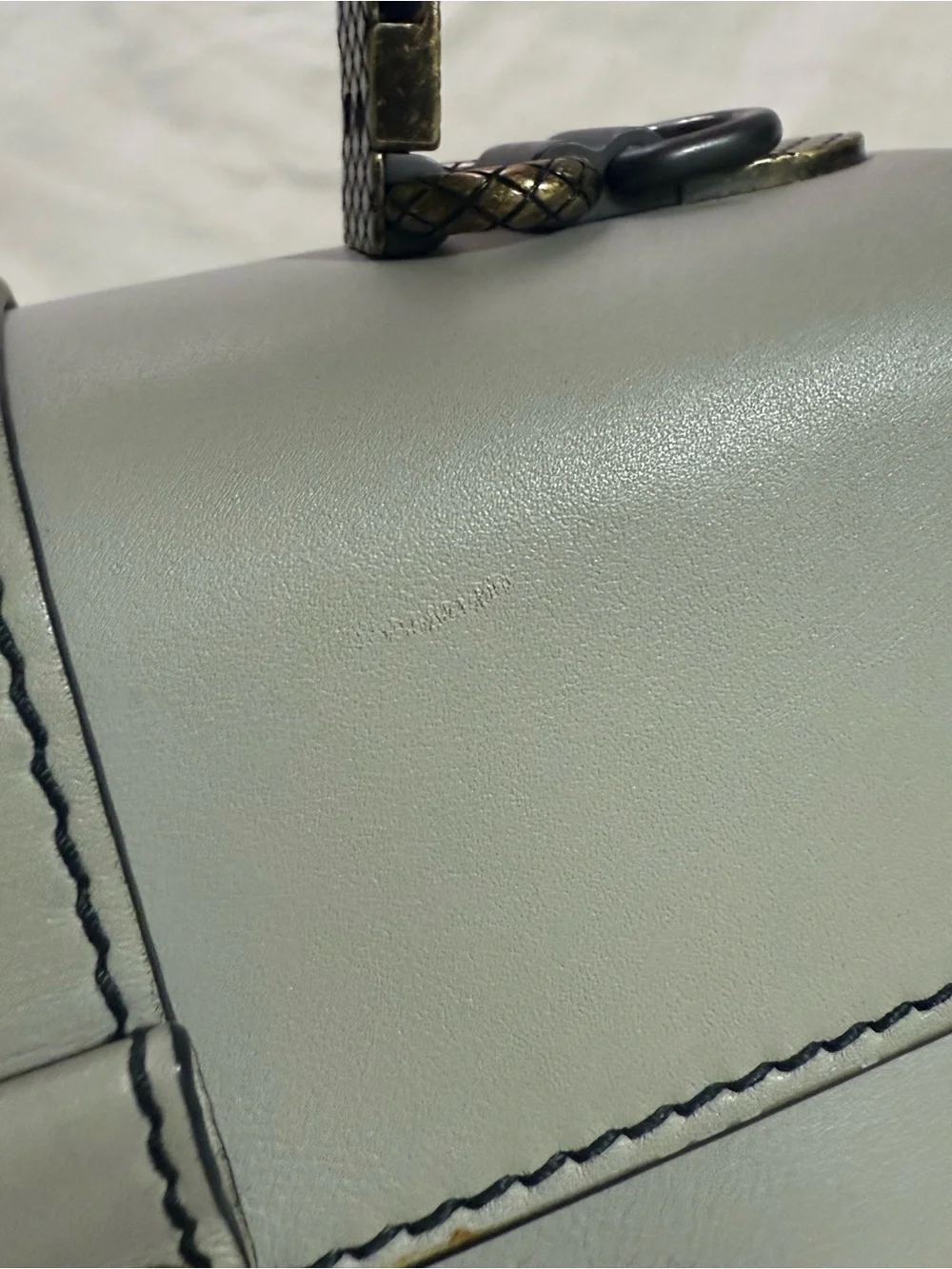 Bottega Veneta Small Piazza Shoulder Dark Cement